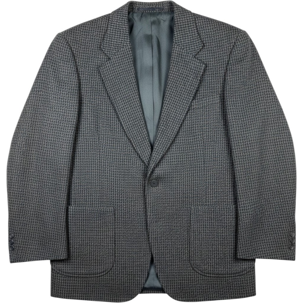 Vintage 80s Woolrich Sport Coat Blazer Mens 42R Wool Tweed Houndstooth USA Made